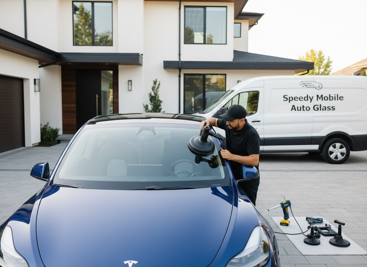 Tesla windshield replacement