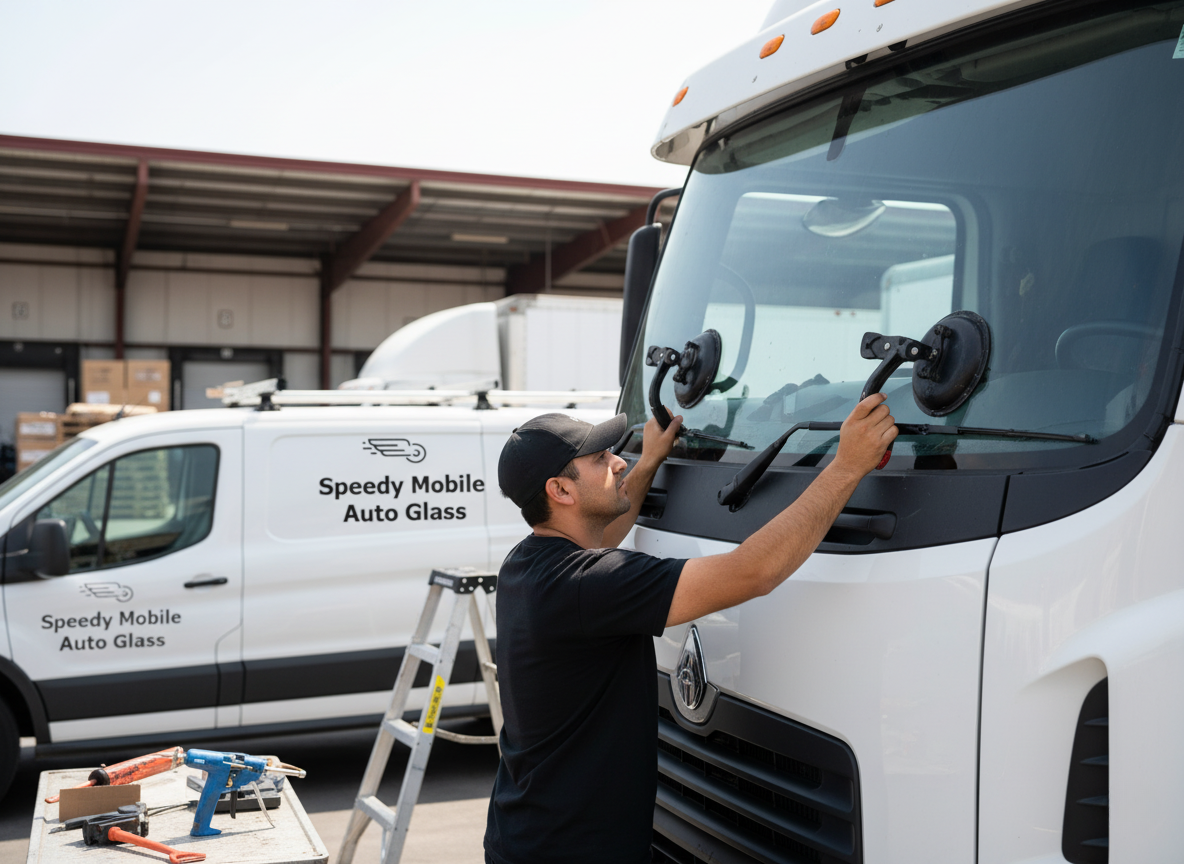 Truck windshield replacement
